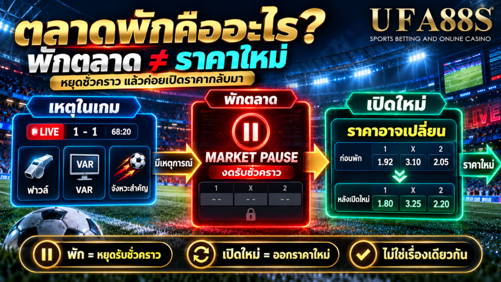 ตลาดพักกับราคาที่เปลี่ยนหลังเปิดใหม่เป็นเรื่องเดียวกันหรือไม่