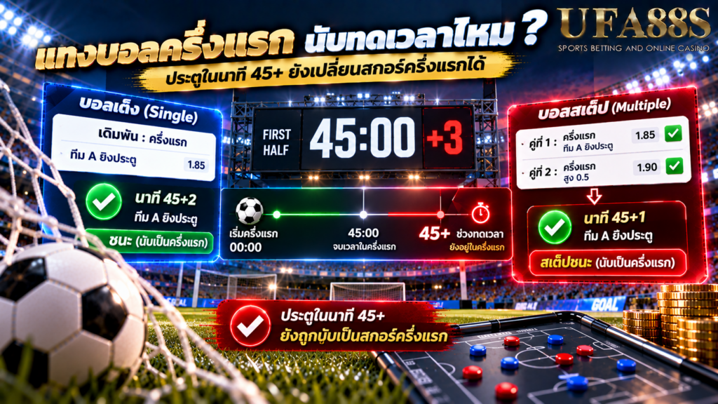 บอลเต็งและบอลสเต็ปไม่เปลี่ยนว่าช่วง 45+ อยู่ตรงไหน
