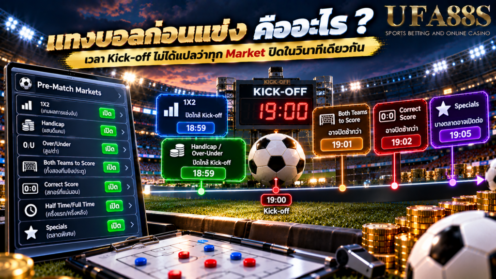 เวลา Kick-off ไม่ได้แปลว่าทุก Market ปิดในวินาทีเดียวกัน