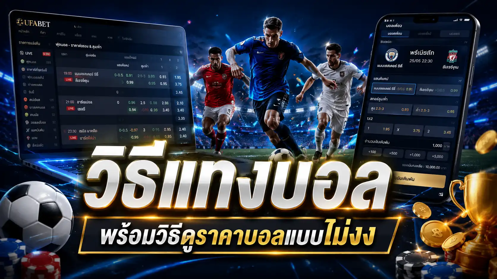 วิธีแทงบอล พร้อมวิธีดูราคาบอลแบบไม่งง