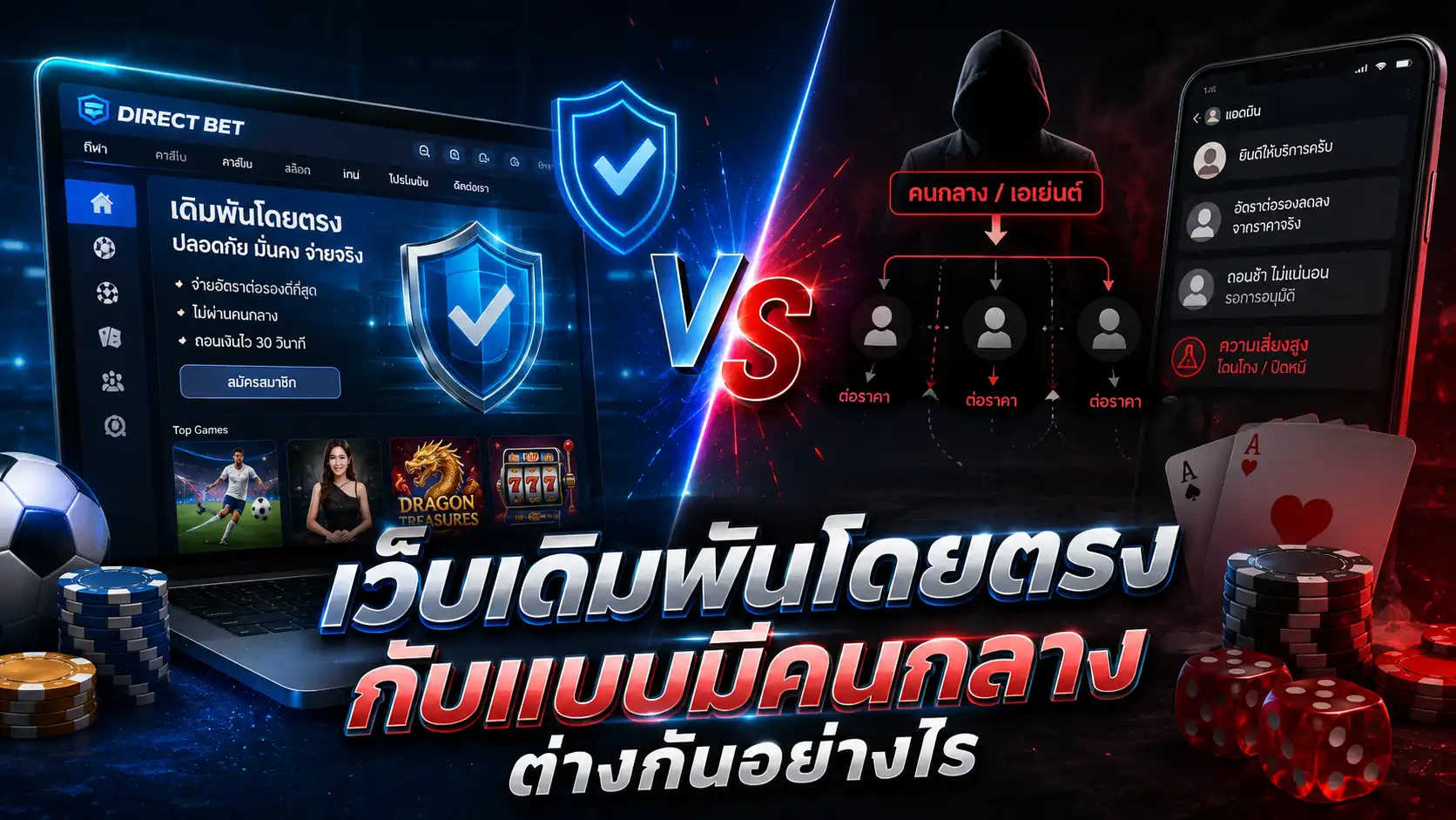 เว็บเดิมพันโดยตรง