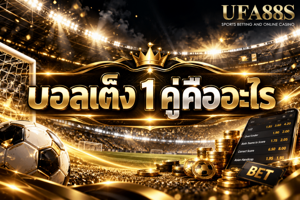 บอลเต็ง 1 คู่คืออะไร เลือกผลการแข่งขันเพียงคู่เดียวในบิลเดียว