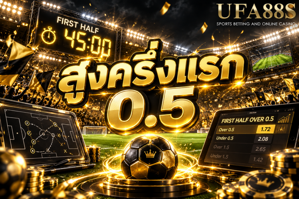 สูงครึ่งแรก 0.5 ต้องมีประตูในครึ่งแรกอย่างน้อย 1 ลูก
