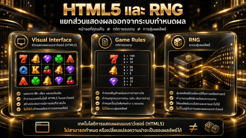 HTML5 กับการสร้างผลสุ่ม RNG เป็นระบบเดียวกันหรือไม่