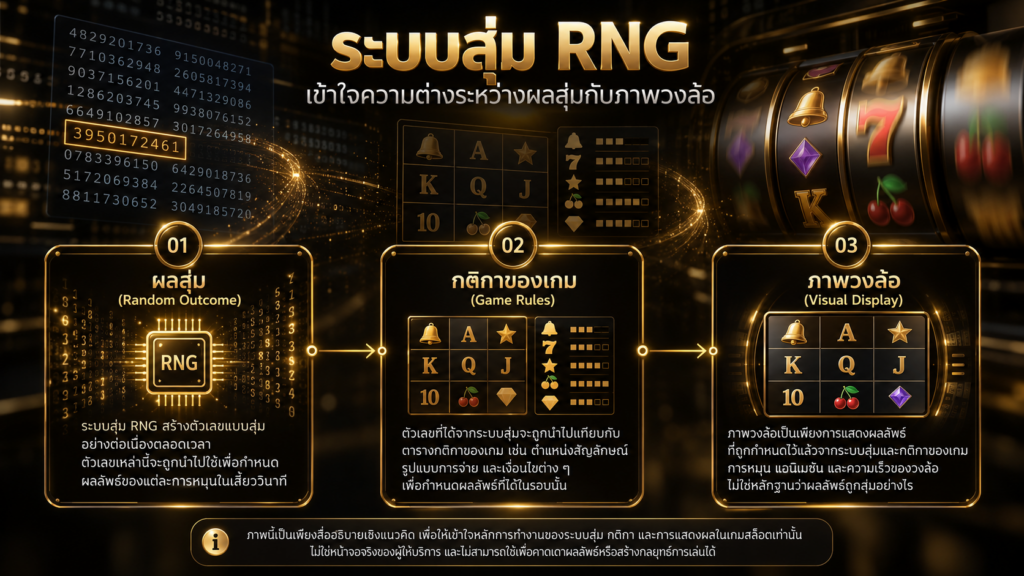 RNG เกี่ยวข้องกับผลเกมสล็อตออนไลน์อย่างไร