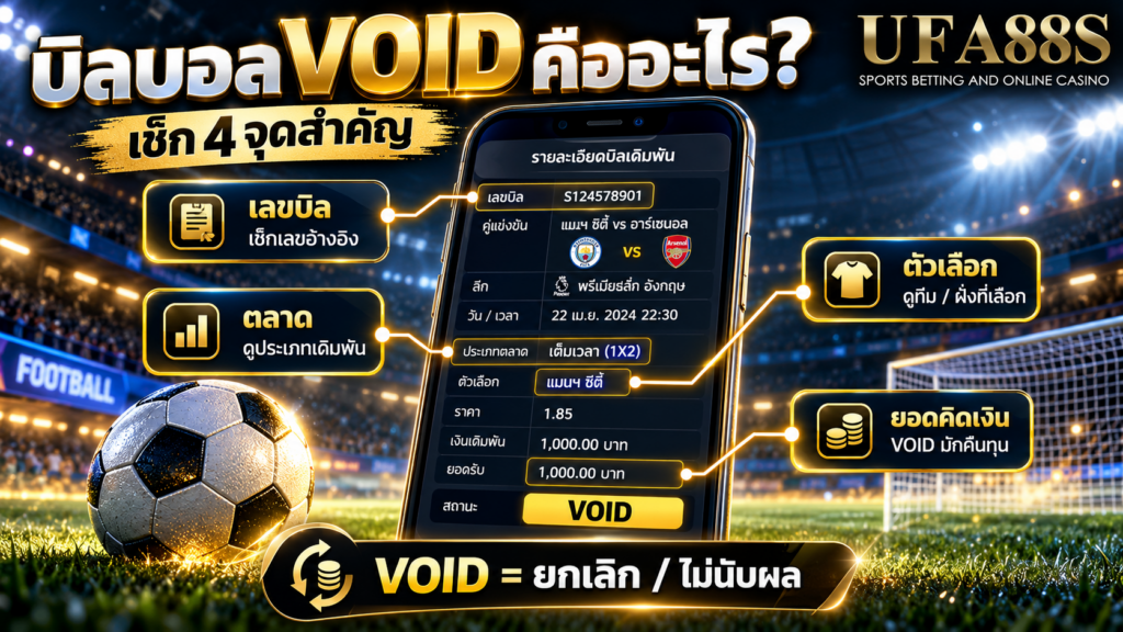 การตรวจเลขบิล ตลาด และตัวเลือกช่วยอธิบาย Void อย่างไร