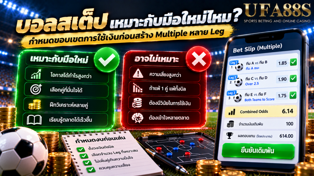 กำหนดขอบเขตการใช้เงินก่อนสร้าง Multiple หลาย Leg