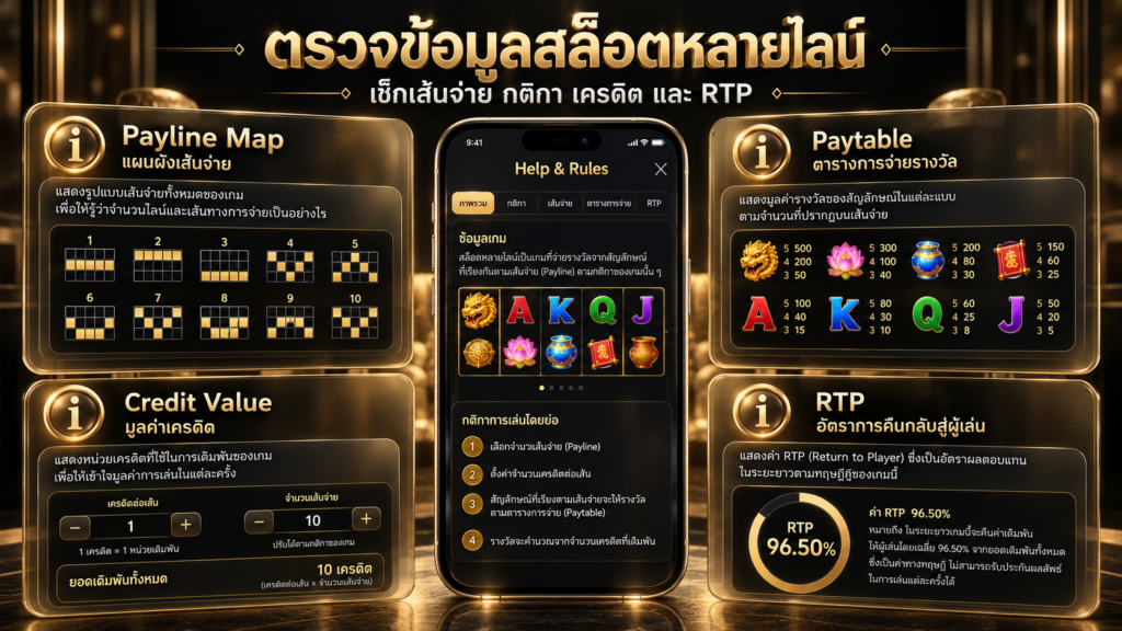 ควรตรวจอะไรบ้างก่อนเปรียบเทียบเกมสล็อตหลายไลน์