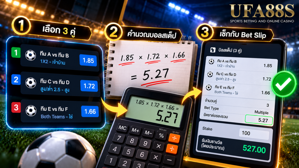 ตรวจสูตรกับ Bet Slip อย่างไรเพื่อไม่ให้คิดยอดผิด