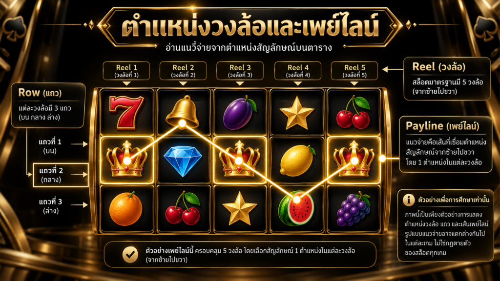 ตำแหน่งบนวงล้อมีผลต่อการตรวจเพย์ไลน์อย่างไร