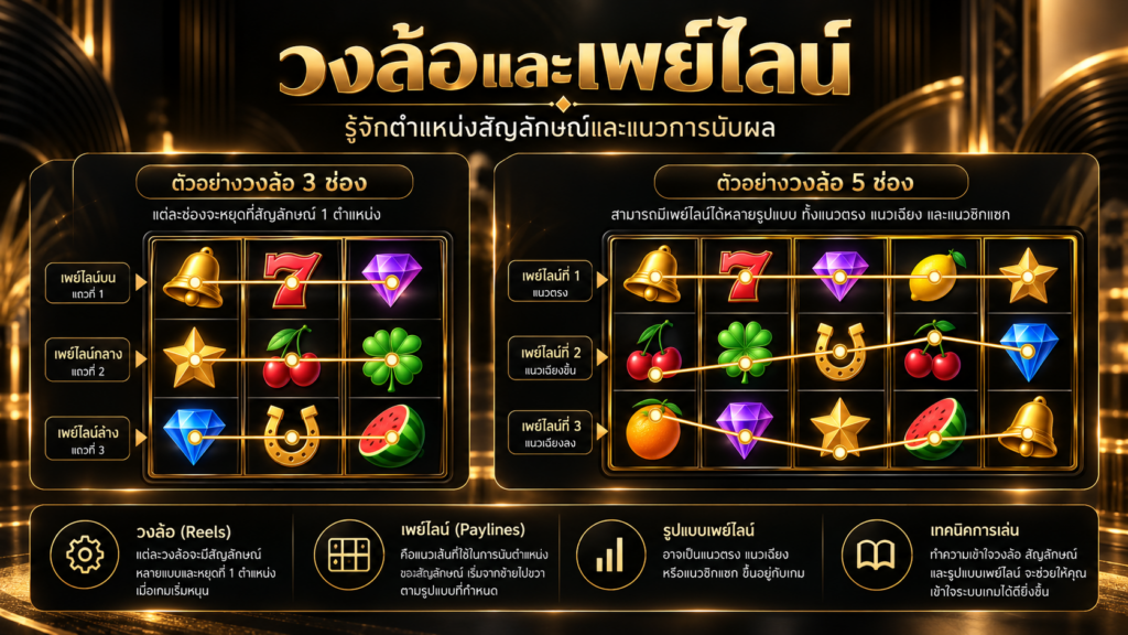 ทำความเข้าใจเกมสล็อตคาสิโนและองค์ประกอบพื้นฐาน