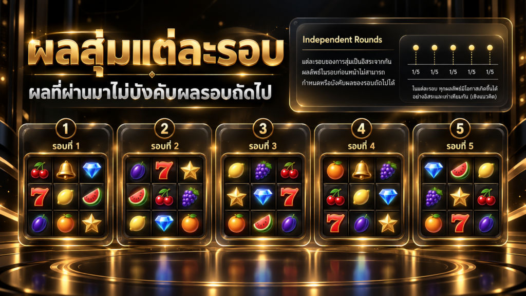 ทำไมผลแต่ละรอบจึงไม่จำเป็นต้องชดเชยผลก่อนหน้า