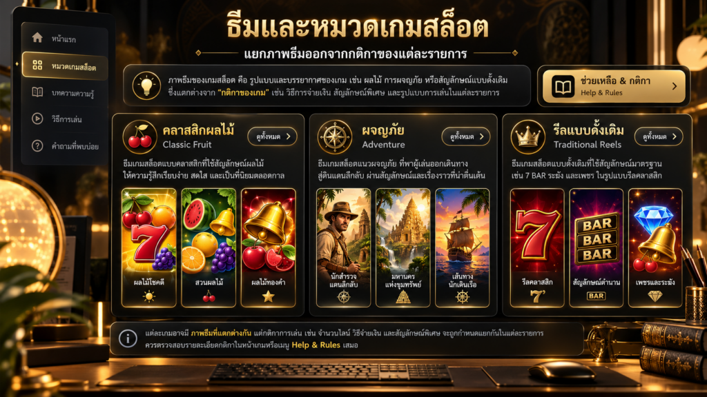 ธีมของสล็อตมีผลต่อการจัดโซนมากกว่ากติกาหรือไม่