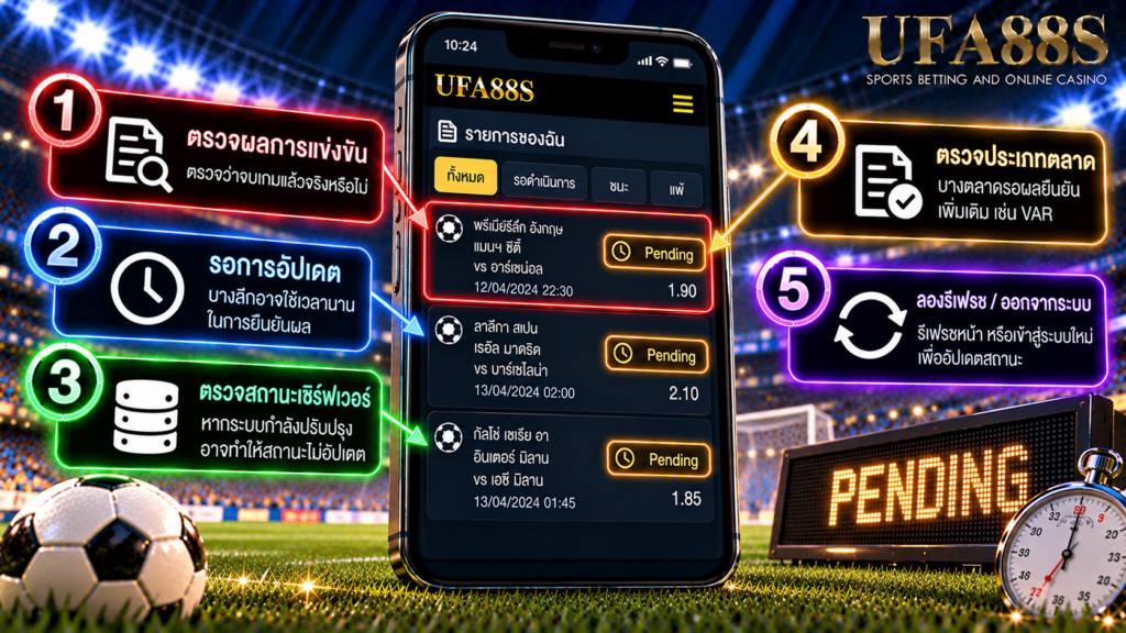 บิลแสดง Pending นานหรือสถานะไม่อัปเดตต้องตรวจอะไร