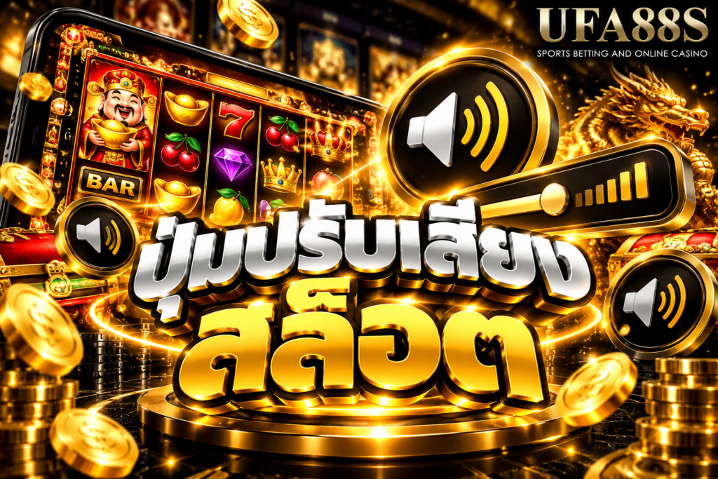 ปุ่มปรับเสียงสล็อต รู้จักเมนูเปิดปิดเสียงเพลงและเอฟเฟกต์ภายในเกมสล็อต