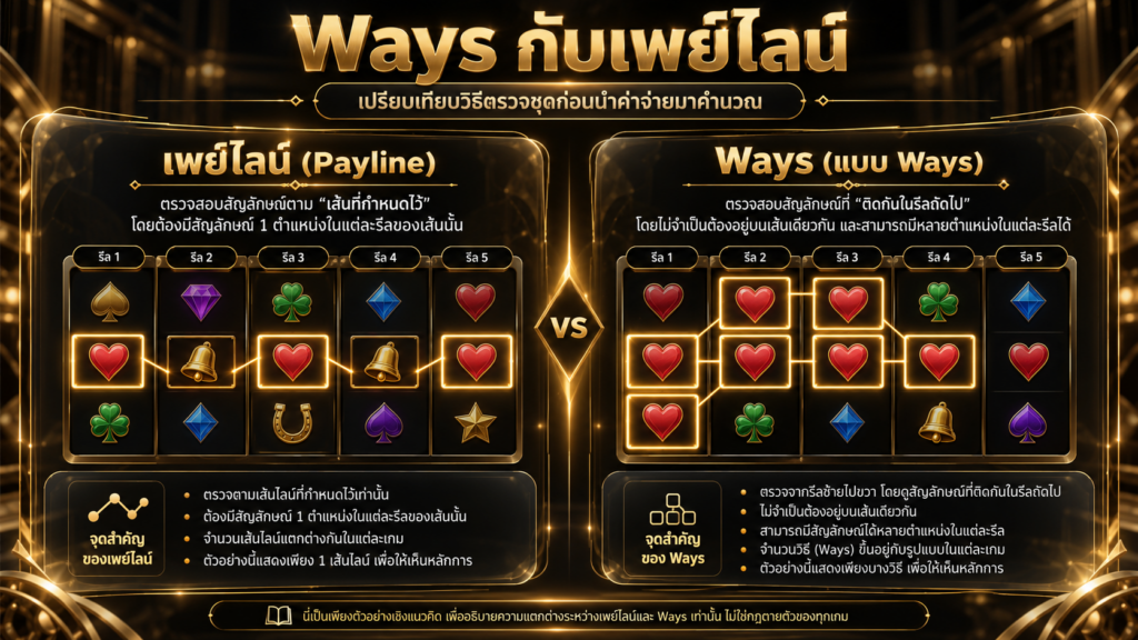 ระบบ Ways ทำให้การนับชุดต่างจากเส้นจ่ายอย่างไร