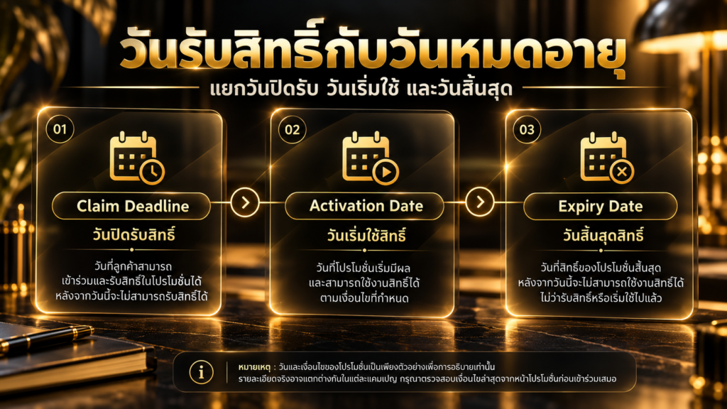 วันปิดรับโปรโมชั่นกับวันหมดอายุเครดิตแตกต่างกันอย่างไร