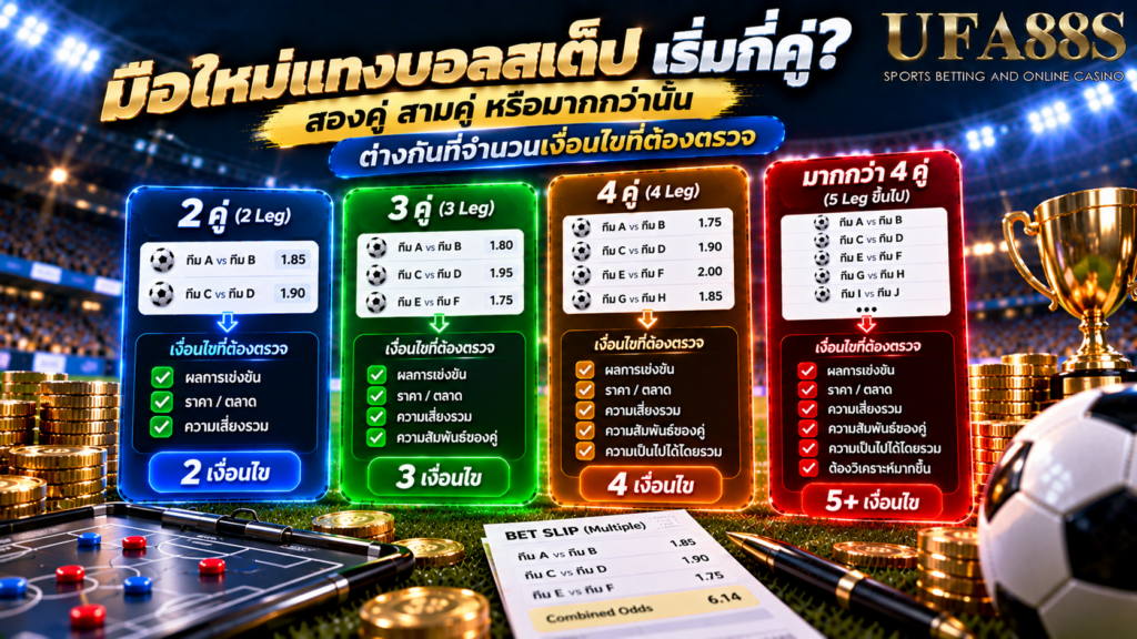 สองคู่ สามคู่ หรือมากกว่านั้น ต่างกันที่จำนวนเงื่อนไขที่ต้องตรวจ