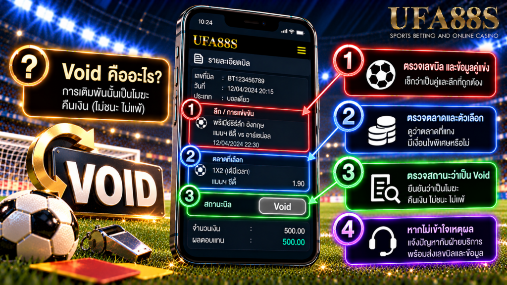 หากไม่เข้าใจเหตุผลของ Void ควรตรวจและแจ้งปัญหาอย่างไร