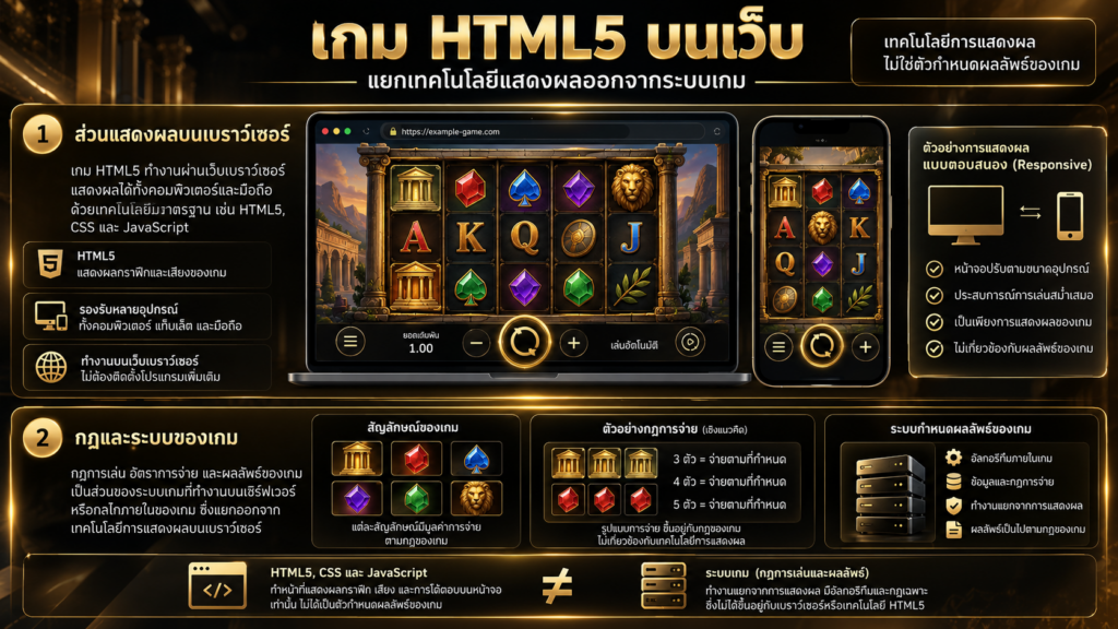 เกม HTML5 ช่วยแสดงสล็อตผ่านเบราว์เซอร์อย่างไร