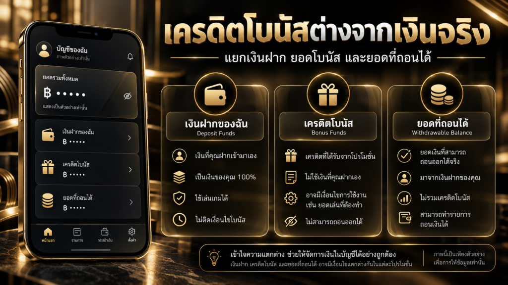 เงินฝาก เงินโบนัส และยอดถอนควรแสดงแยกกันเพราะอะไร