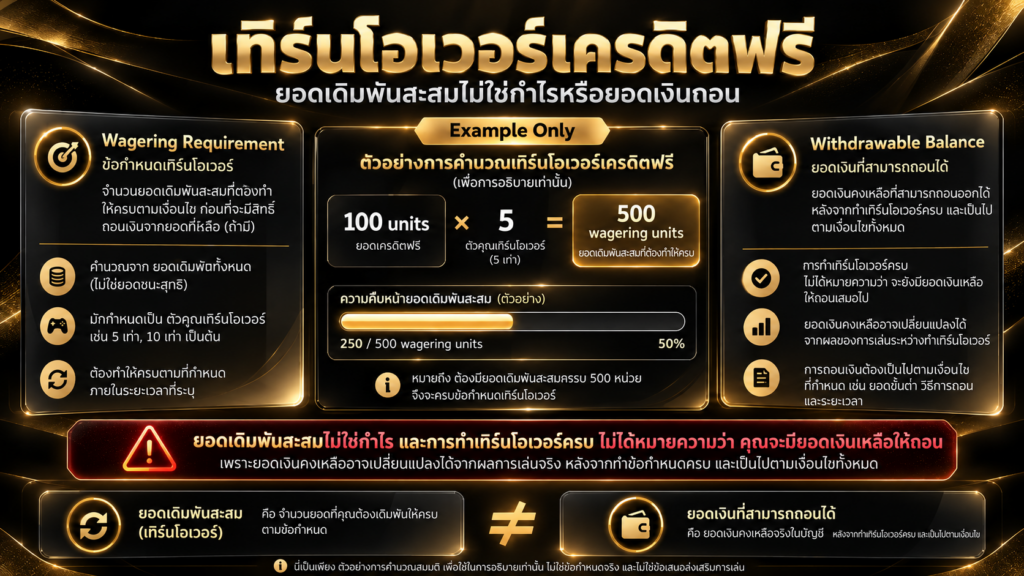 เทิร์นโอเวอร์ของเครดิตฟรีนับจากยอดประเภทใด