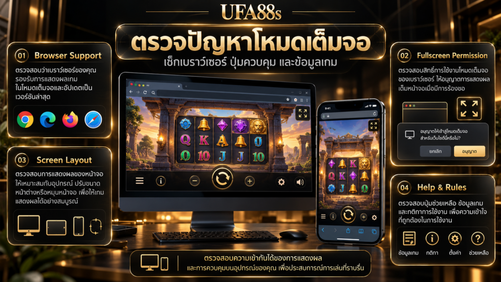 เมื่อเปิดเต็มจอไม่ได้หรือภาพถูกตัดควรตรวจปัญหาอย่างไร