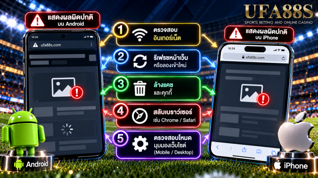 เมื่อเว็บแสดงผลผิดปกติบน Android หรือ iPhone ควรตรวจสอบอย่างไร