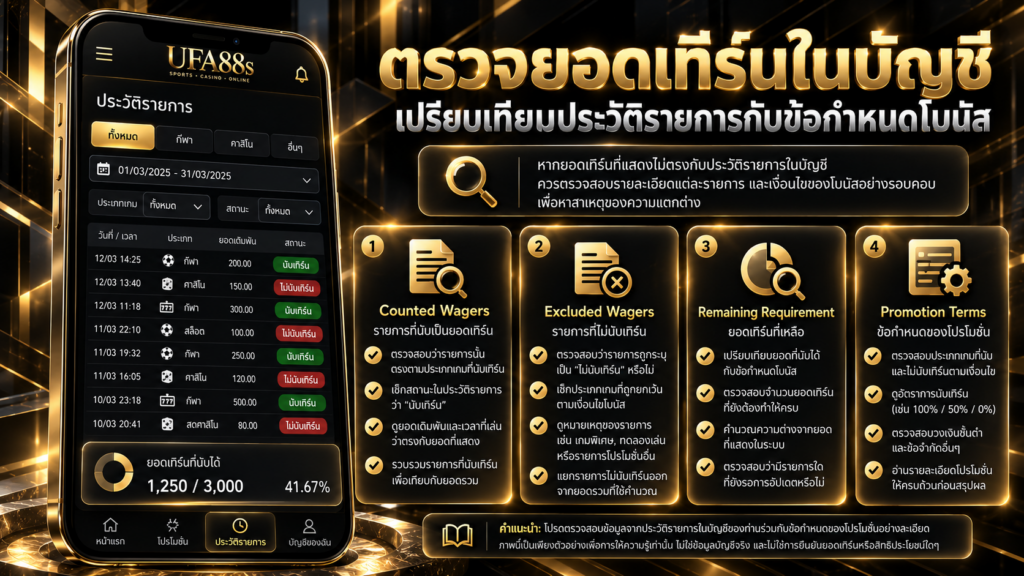 เรื่องการตรวจยอดไม่ตรงกับรายการ