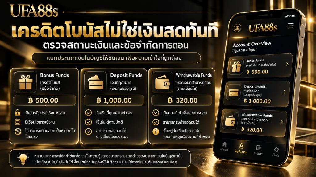 เรื่องวงเงินที่ได้รับกับจำนวนที่ถอนได้