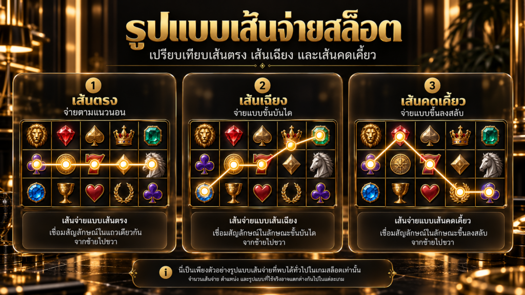 เส้นตรง เส้นเฉียง และเส้นคดเคี้ยวอ่านต่างกันอย่างไร