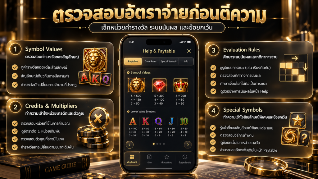 เอกสารใดควรใช้ตรวจความถูกต้องของข้อมูลอัตราจ่าย