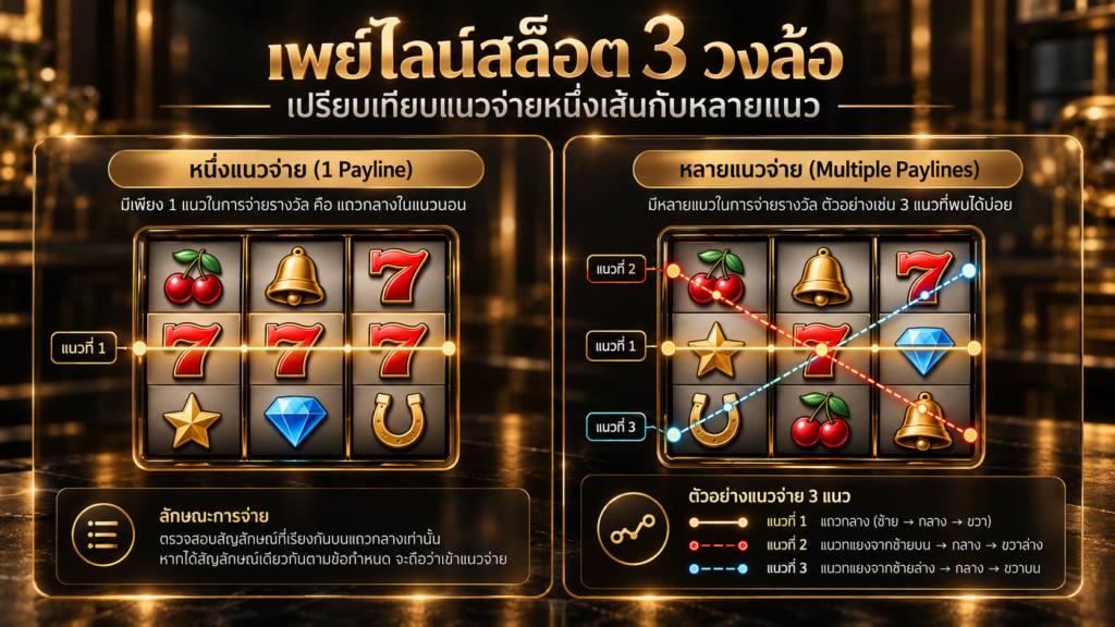 แนวจ่ายหนึ่งเส้นกับหลายเส้นมีความหมายต่างกันอย่างไร
