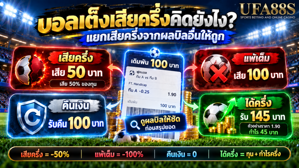 แยกเสียครึ่งจากแพ้เต็ม คืนเงิน และได้ครึ่งให้ถูก