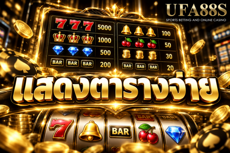 แสดงตารางจ่าย เช็กสัญลักษณ์ อัตราจ่าย และเงื่อนไขรางวัลภายในเกม